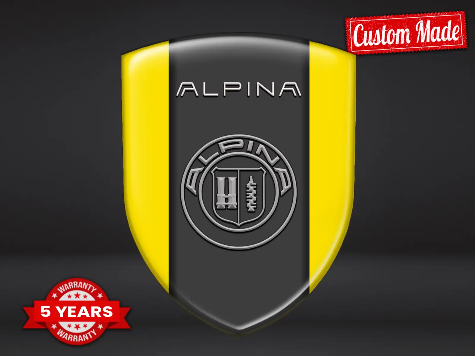Alpina Alle Autoembleme Universal Hochwertig Professionell